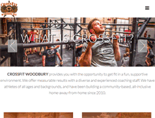 Tablet Screenshot of crossfitwoodbury.com